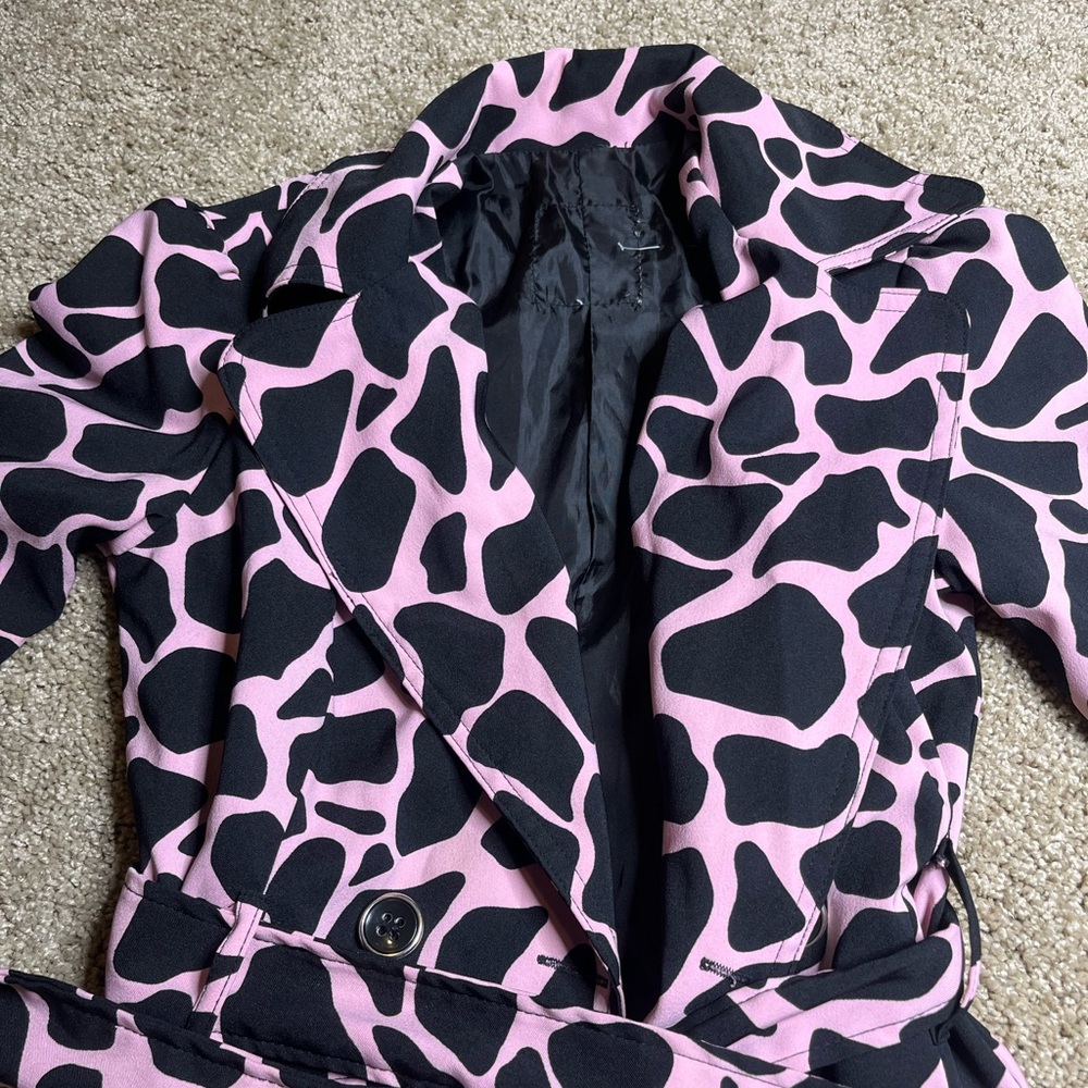 Vintage giraffe print one of a kind blazer - Picture 2 of 6